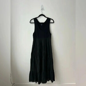 Witchery tiered black maxi dress